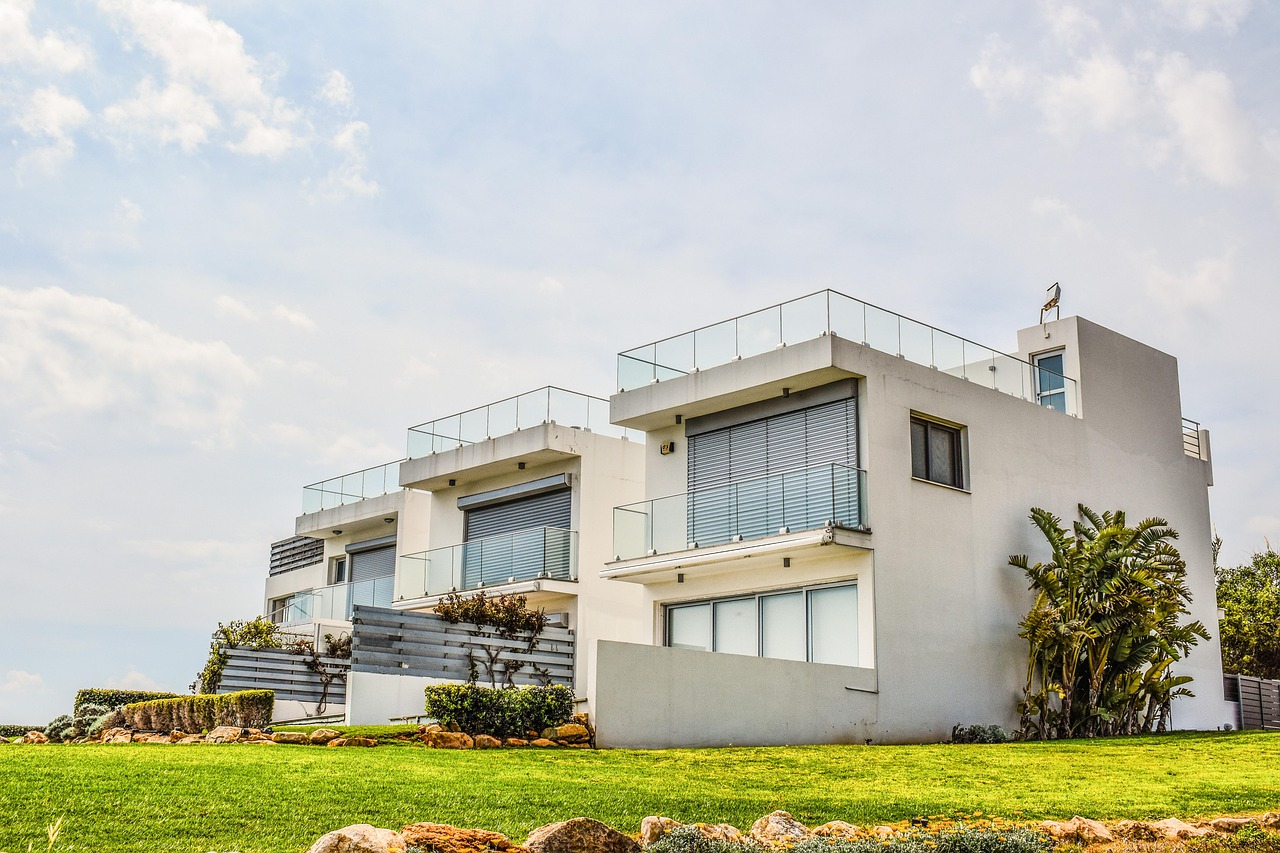 Architecture exterior, quiet residential facade