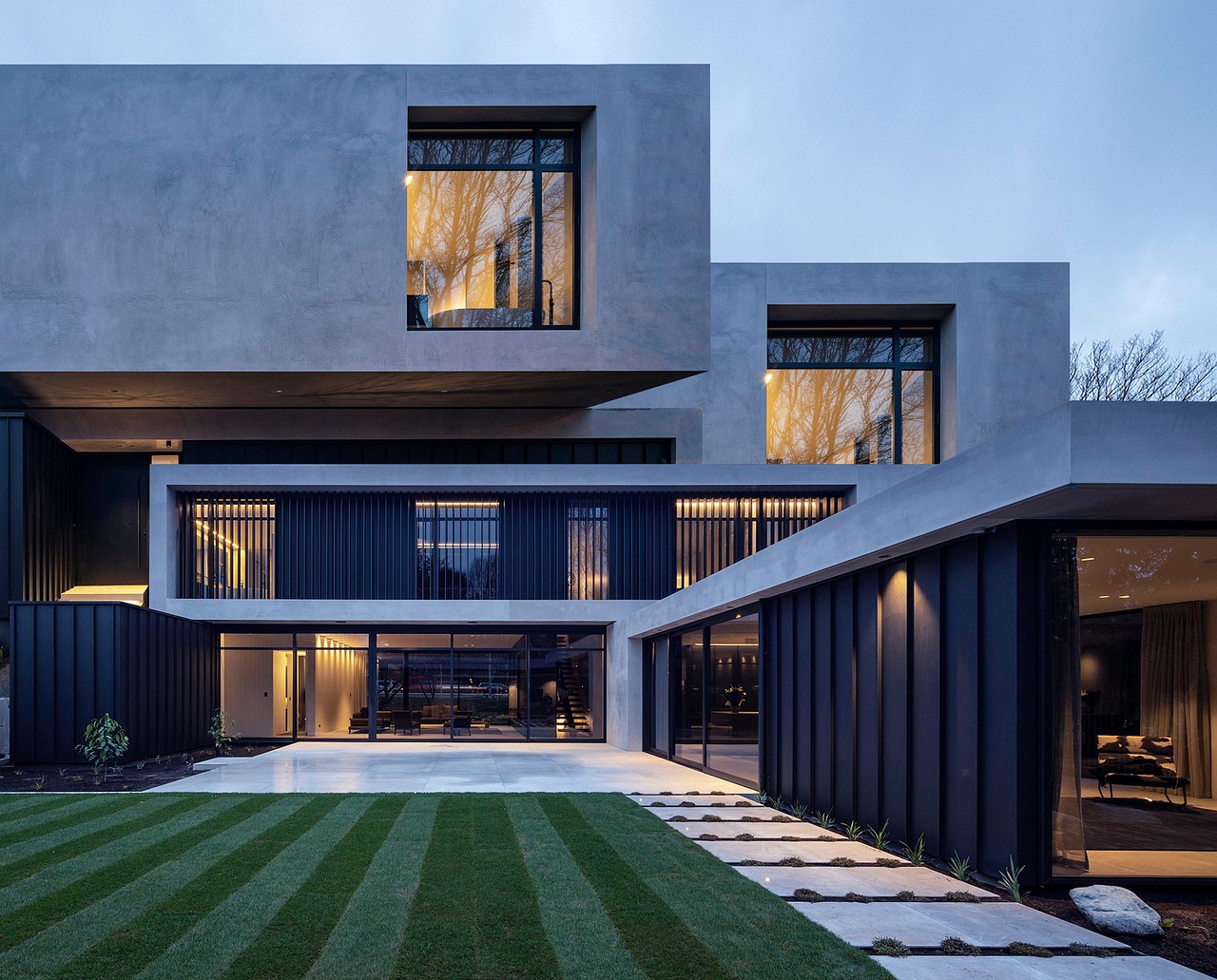 House architecture, villa exterior